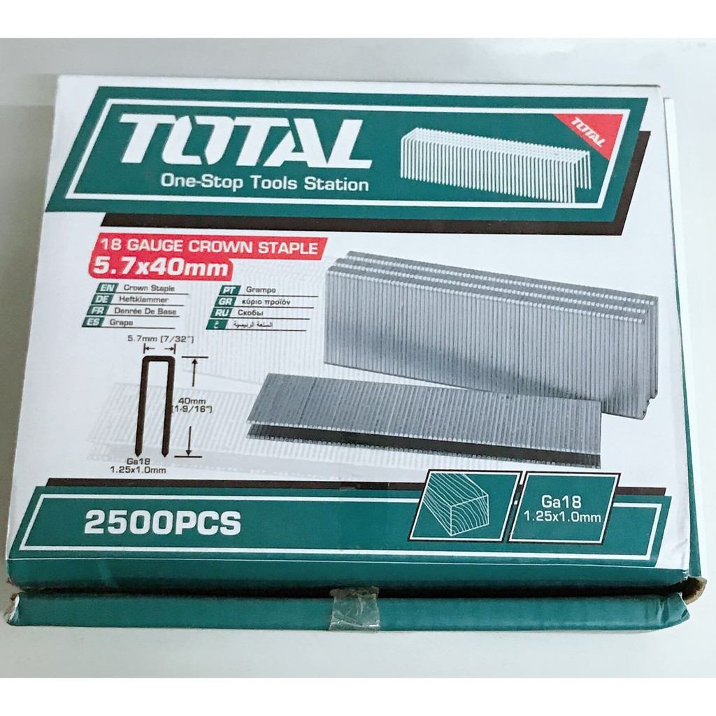 TOTAL 18 Gauge crown staple 40mm TAC918402 Shopee Philippines