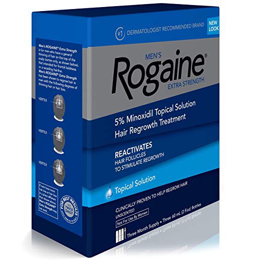 Men S Rogaine Hair Loss And Hair Regrowth Treatment Minoxidil