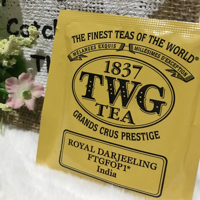 TWG Royal Darjeeling FTGFOP1* India Tea 2.5g Sachet Shopee Philippines