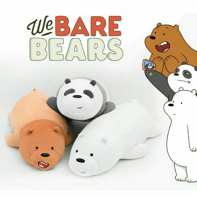 we bare bears plush miniso