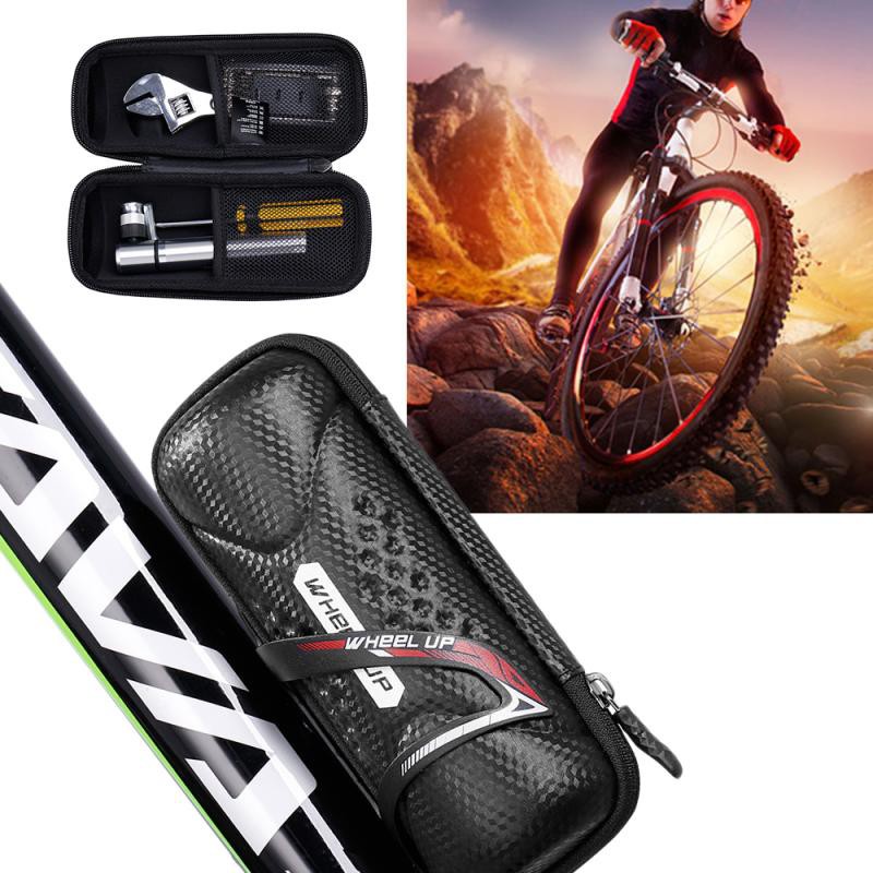 Wheel Up MTB Frame Bag Rainproof Bike Bottle Repair Tools Kit Builtin