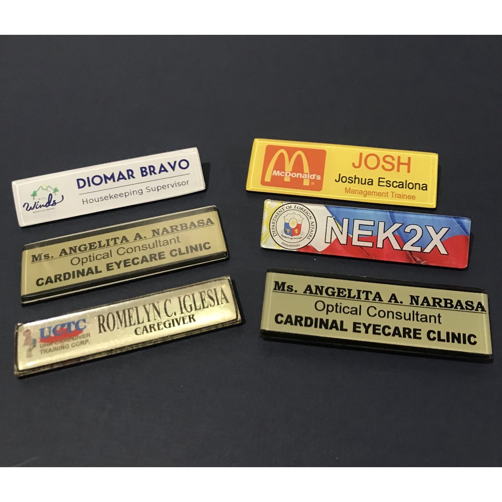 Custom Acrylic Bar Nameplate Shopee Philippines