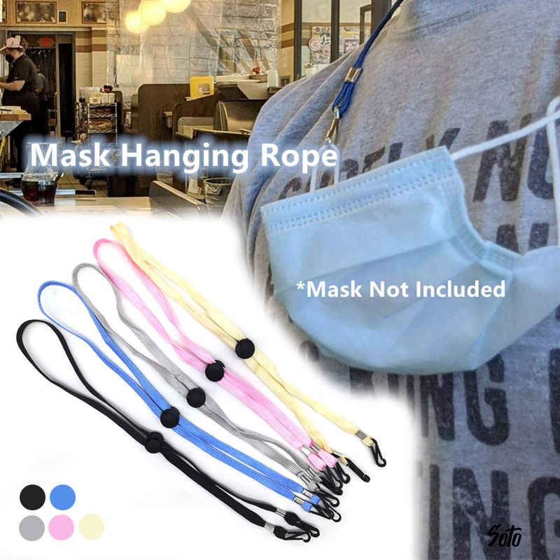 Mask Hanging Rope Face Mask Lanyard Mask Holder Adjustable Traceless