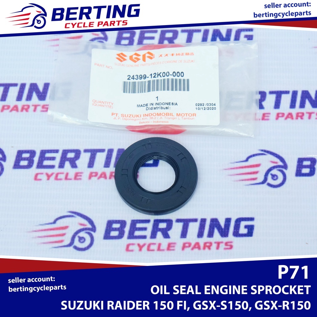 SGP OIL SEAL ENGINE SPROCKET Suzuki Raider 150 FI GSXS150 GSXR150