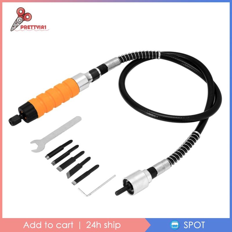 [PRETTYIA1] Electric Chisel Carving Woodworking Tools Wood Carving Machine with Shaft Shopee