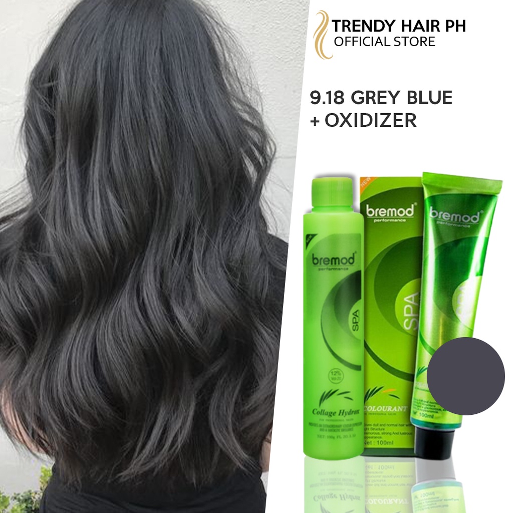 Original Bremod Hair Color 9.18 Gray Blue + Oxidizer presyo ₱120