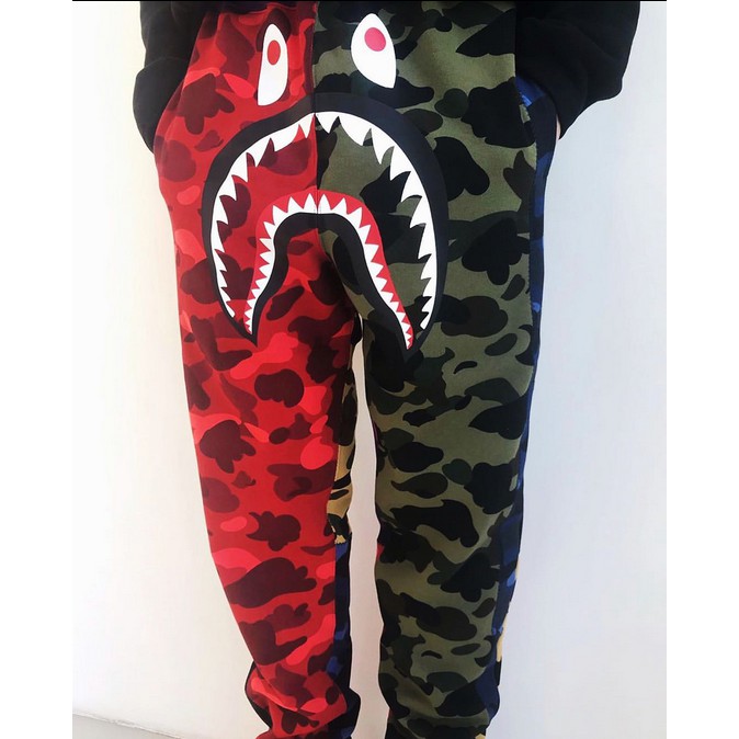 camo pants bape