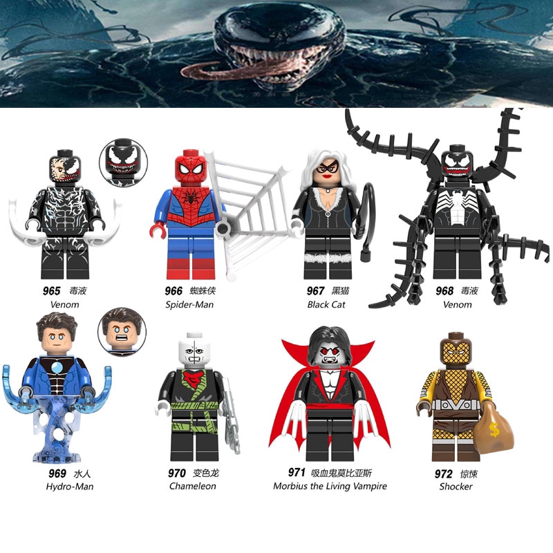 lego symbiote spiderman minifigure