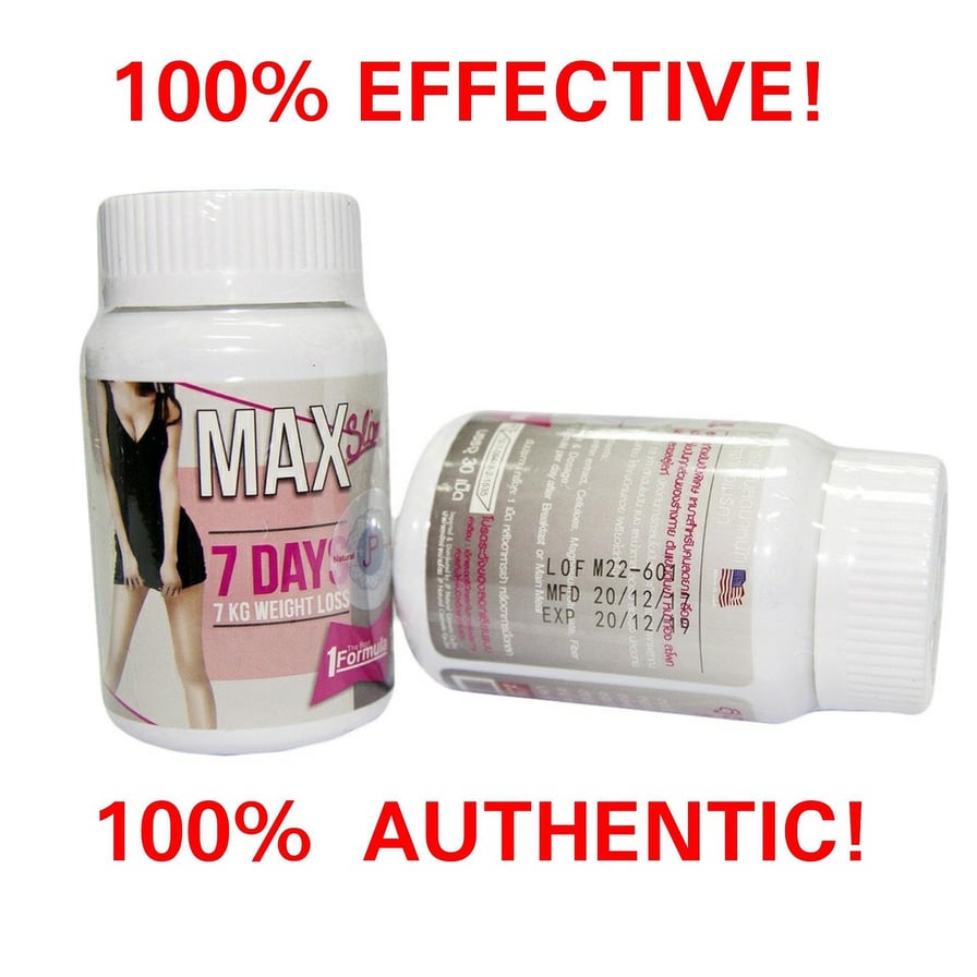 Food Supplement Max Slim 7 Days Diet Slimming Capsule, Thailand's