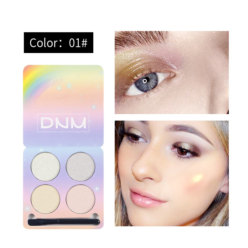 multi color highlighter makeup