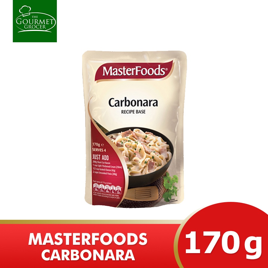 Masterfoods Recipe Base Carbonara 170g Shopee Philippines