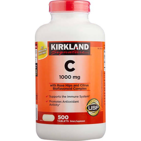 Kirkland Vitamin C 1000mg/500 tablets 2024 Expiry from USA | Shopee ...