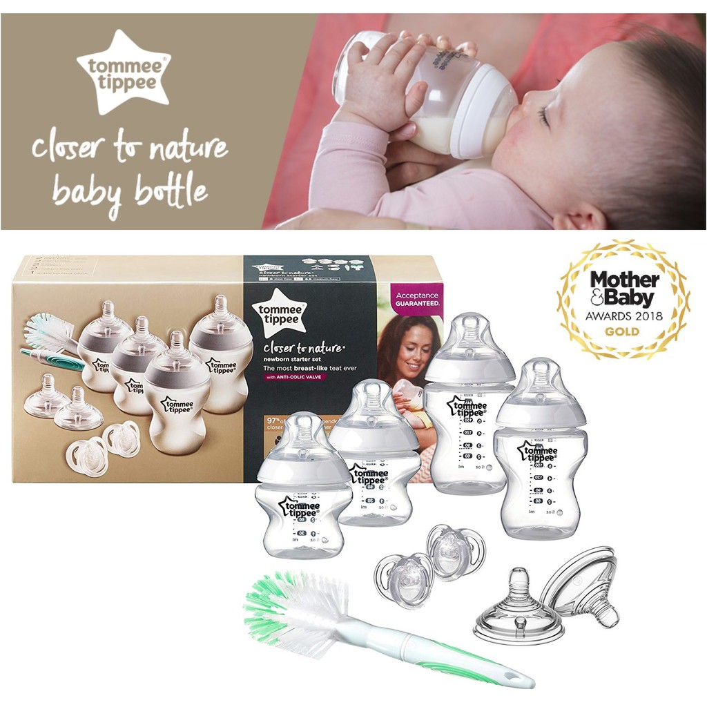 tommee tippee bottle and soother starter set
