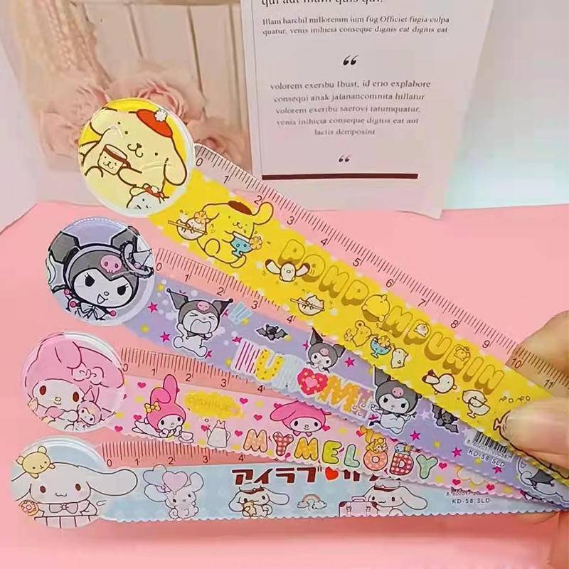 Cute Onpompurin Kawaii Ruler Multifunction DIY Drawing Rulers For Kids ...