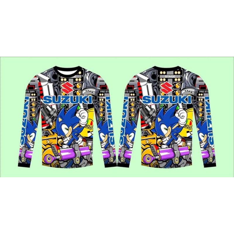 SUZUKI LONGSLEEVE FULL SUBLIMATION MOTORCYCLE JERSEY 