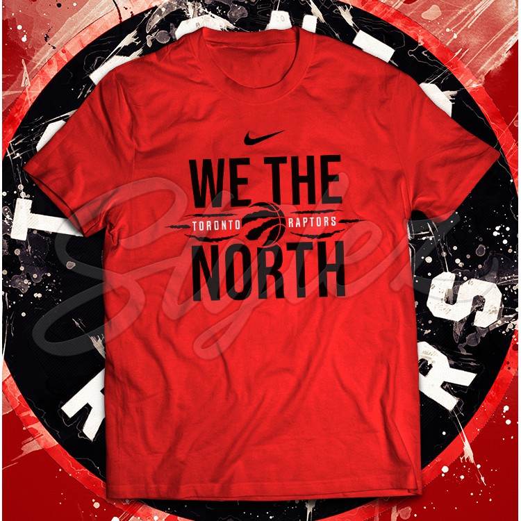 raptors red north jersey