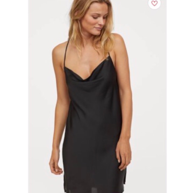 h&m cowl neck dress