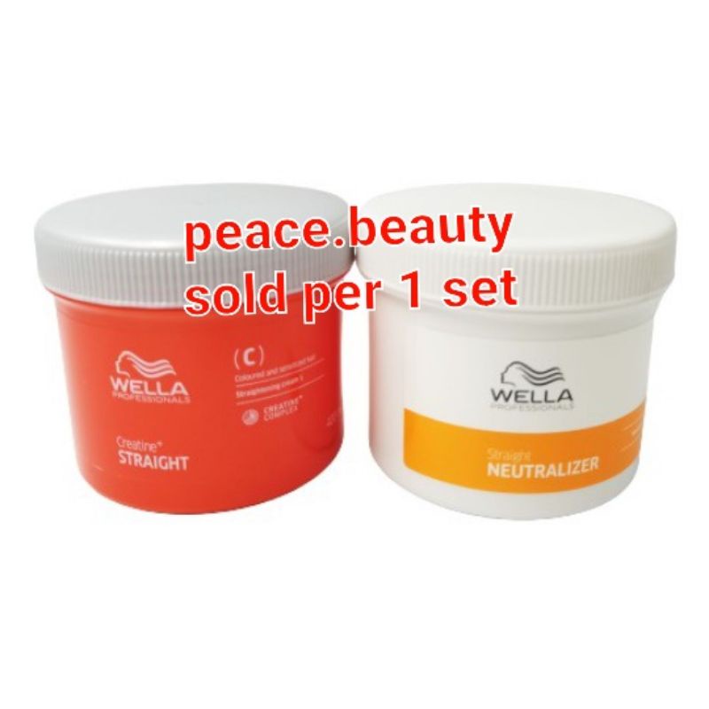 [With Freebie] Wella Creatine Straight Rebonding Set (400ml) Shopee