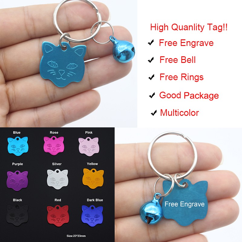 Dog Tag & Cat Tag Easy to Read Laser Engraving on The Back Side LuckyPet Pet ID Tag Size: Large Heart Shaped Jewelry Tag Color: Yellow 