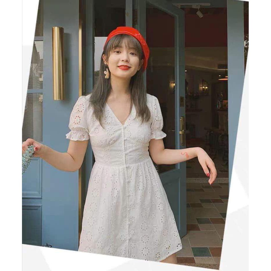 plain white mini dress