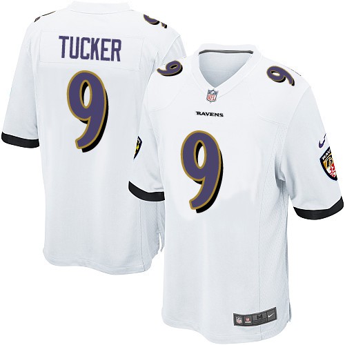 Mens Ravens #9 Justin Tucker Football 