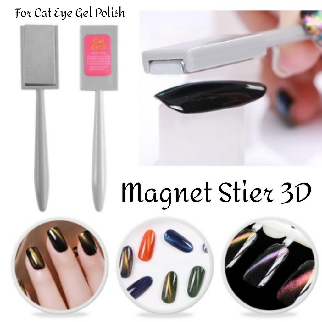 Magnet Stier 3D for Cat Eye Gel Polish UV LED Nail Art Manicure Tools T1 |  Shopee Philippines