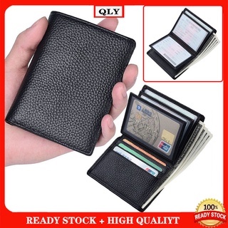Genuine Leather with Driving Permit and ID Card Slots Men Wallet Multi-card Slots Card Holder
