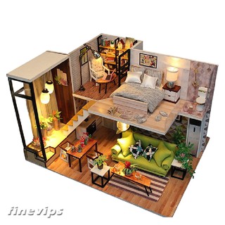 dollhouse with lights