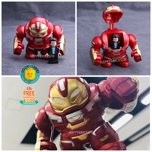 Super Hero Marvel Hulkbuster W Bruce Banner Minifigure Shopee Philippines - hulkbuster roblox iron man