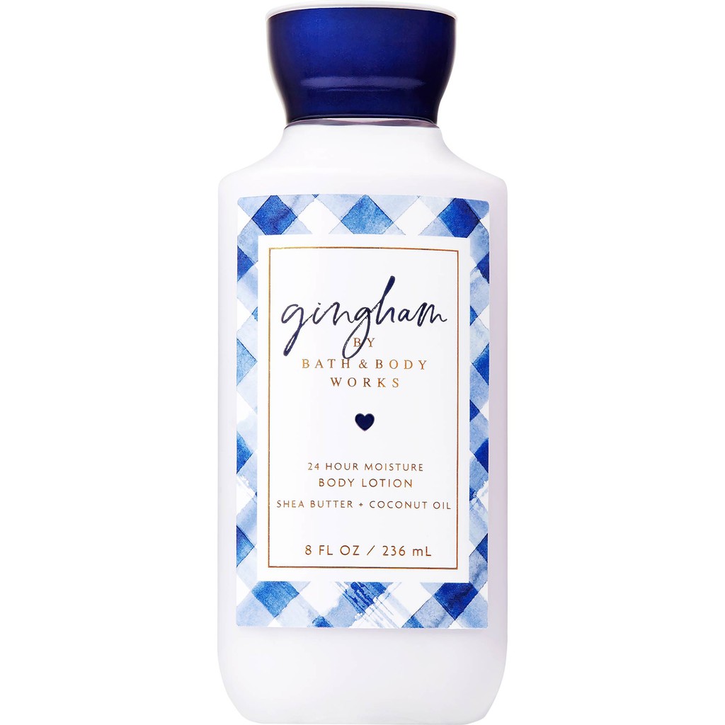 Bath and Body Works Gingham 24 Hour Moisture Body Lotion 236ml | Shopee ...