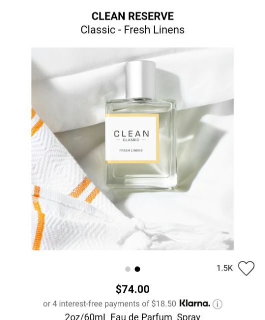 Authentic Perfume Mini Clean Classic Fresh Linens Edp Shopee Philippines