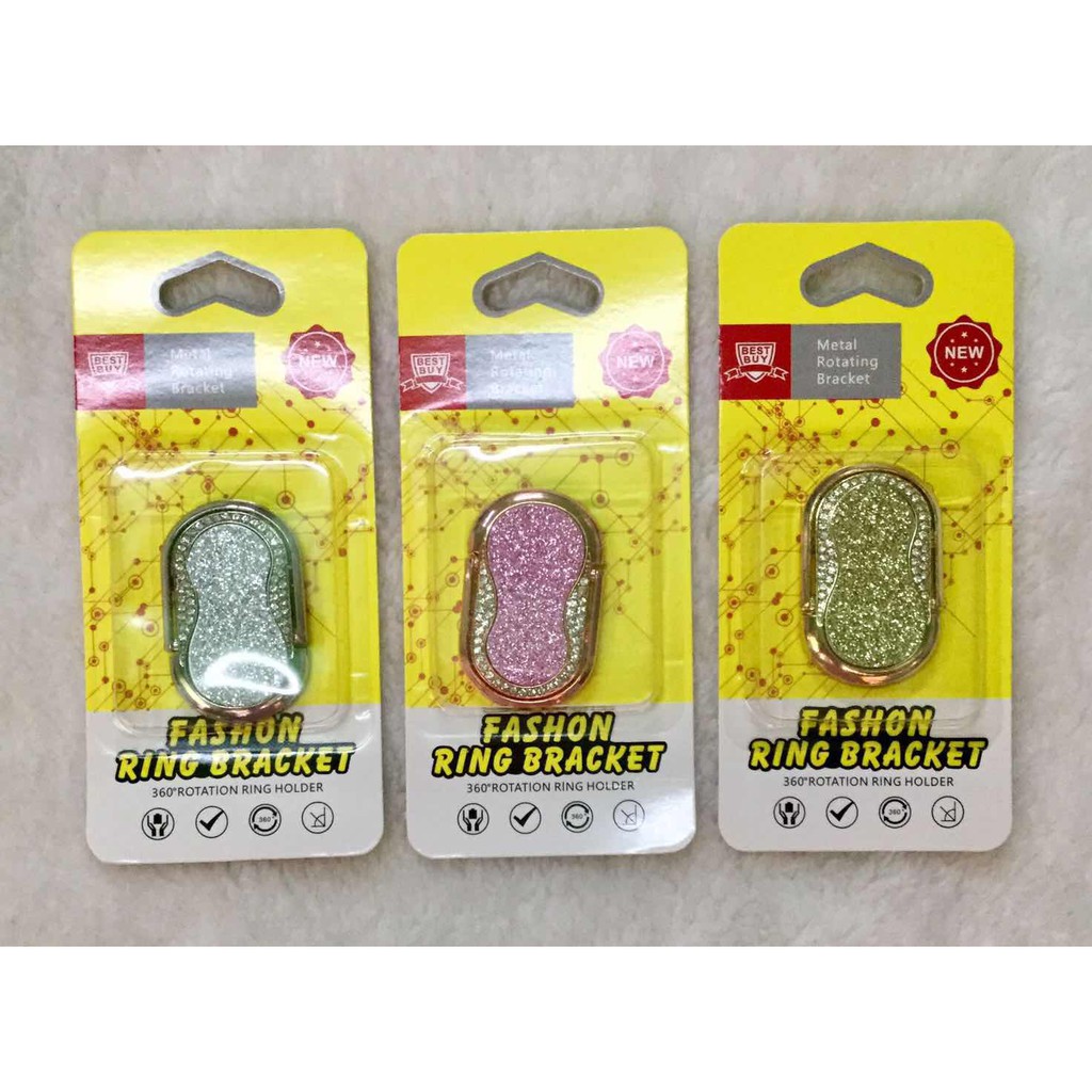 Yellow Glitter Ring Holder
