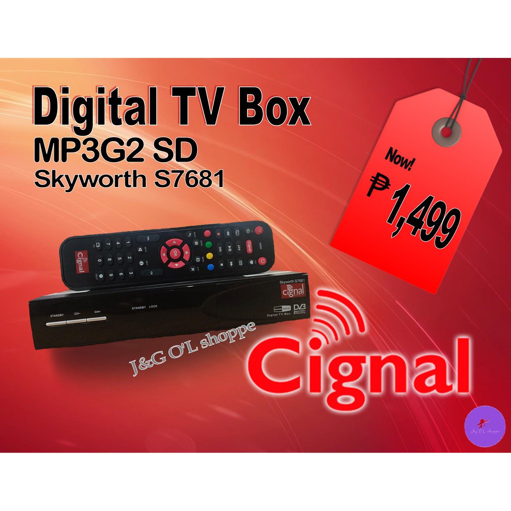 CIGNAL DIGITAL TV BASIC SD BOX Shopee Philippines