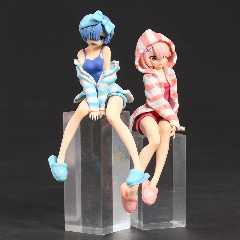 Rem Ram Room Wear Style Noodle Stopper Figure Chokonose Sitting Pajama Sexy Re Zero Shopee