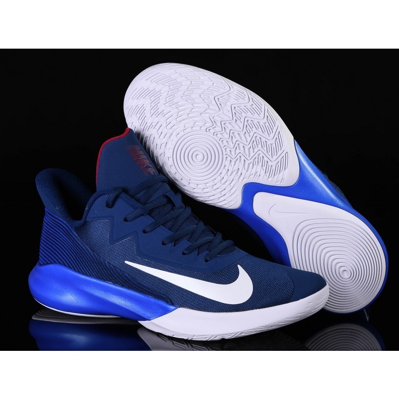blue white basketball shoes