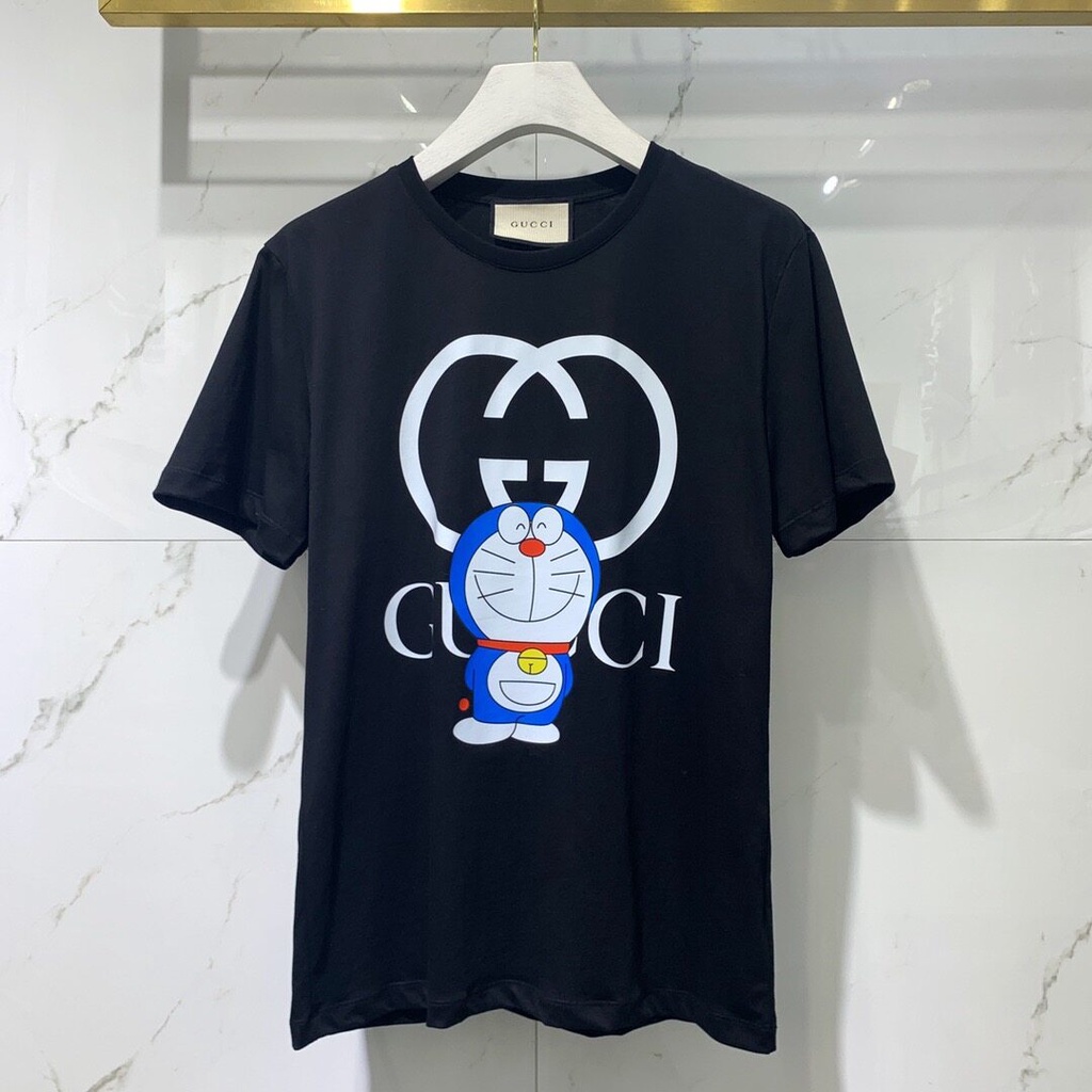 Doraemon T-Shirt Short Sleeve Round Neck Printed Gucci Shirt Men And Women  Same Paragraph 2021 Trendy | Shopee Philippines
