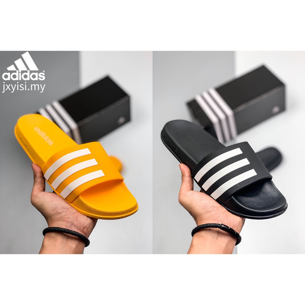 adidas flip flops orange