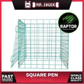 RAPTOR GAME FOWL PRODUCTS - SABONG / WORLD CLASS SQUARE PEN (LARGE) / CHICKEN / ROOSTER / MANOK CAGE #3