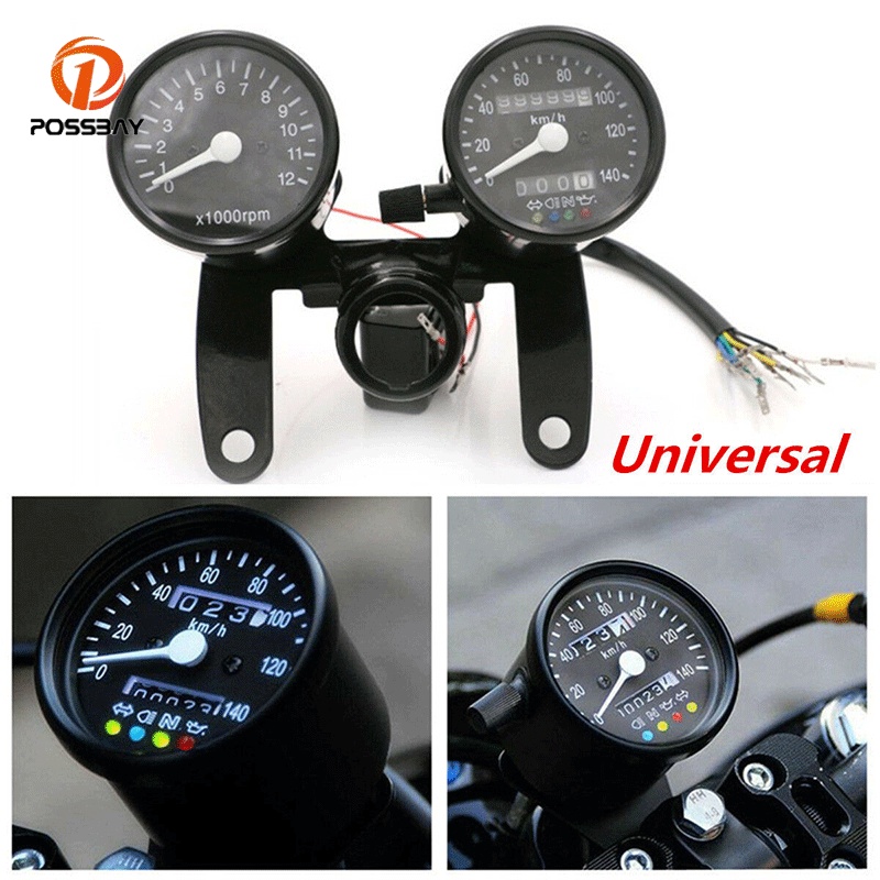 Motorcycle Accessories 12V Universal Meter Speedometer Odometer