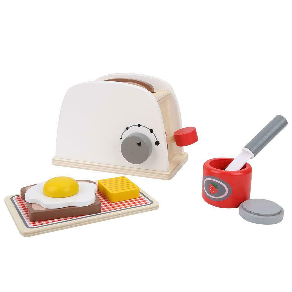 wooden toaster set