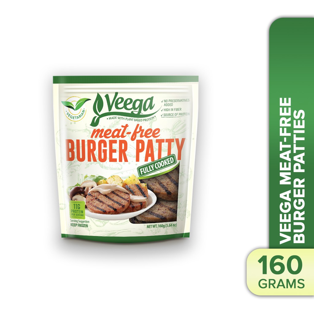 Veega MeatFree Burger Patties 160g Shopee Philippines