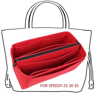 For SPEEDY 25 30 35 Bag Organizer Portable Cosmetic Bag Felt Cloth Insert Bag Handbag Organizer Travel Inner Purse for Neverfull