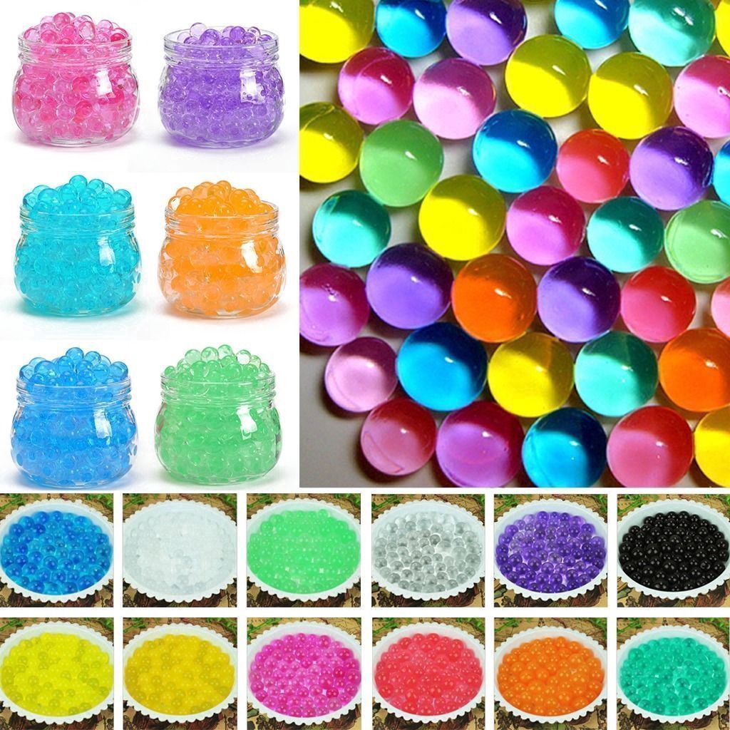 1000Pcs Water Plant Jelly Crystal Soil Mud Hydro Gel Beads Shopee
