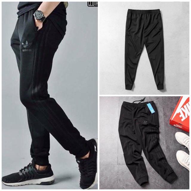 adidas superstar cuffed track pants black