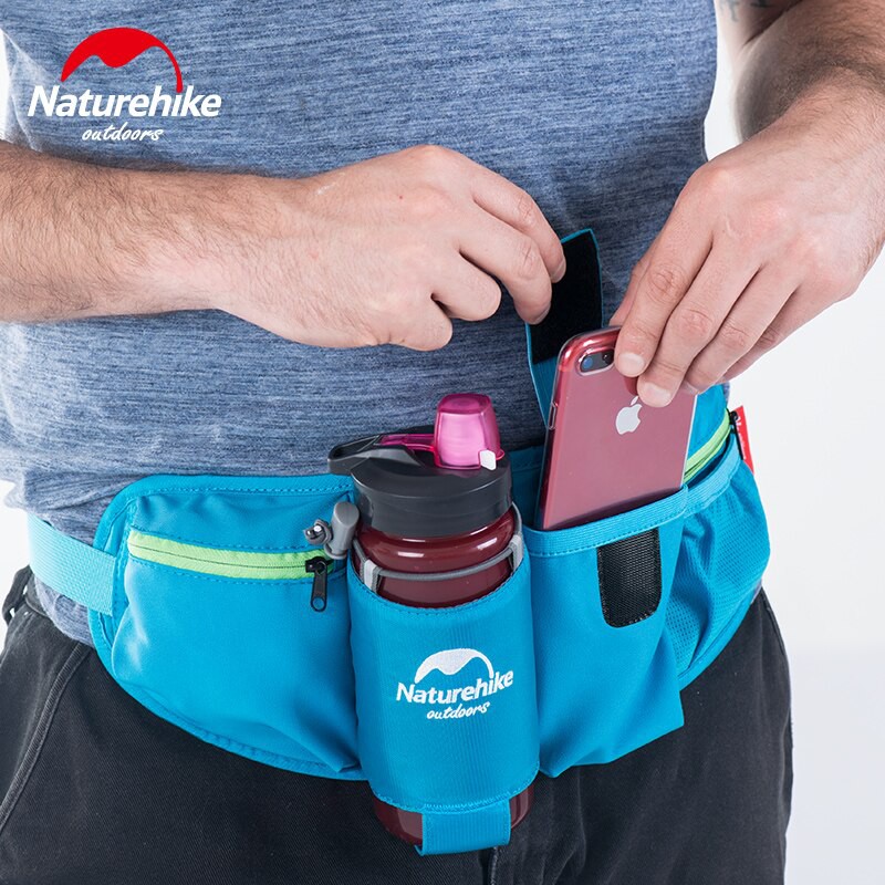 running waist belt with water bottle