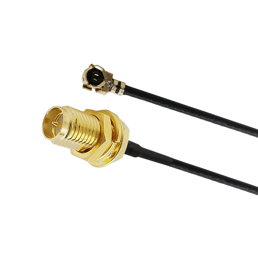 JXE JXO RP-SMA Pigtail Antenna Female Jack Bulkhead to IPEX Cable Mini PCI U.FL IPX to SMA Jack Antenna WiFi Coaxial Extension Pigtail Wire 2pcs 