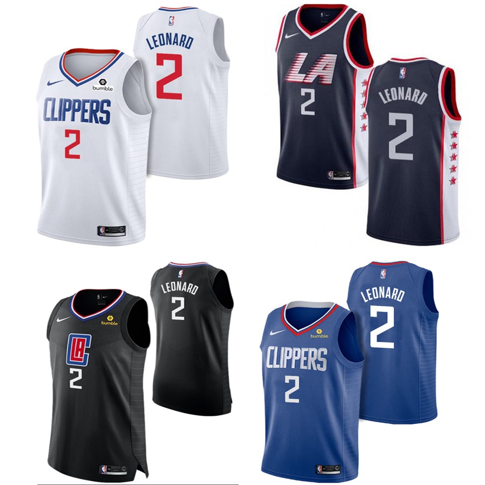 NBA_ Jersey Los Angeles Clippers''Men Kawhi Leonard Paul George Lou  Williams Montrezl Harrell Statement Black Custom Jersey 