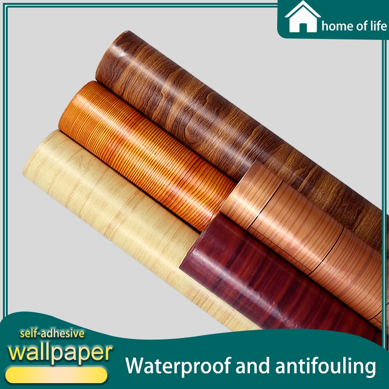 10M*45CMwood grain wallpaper selfadhesive counter wallpaper sticker