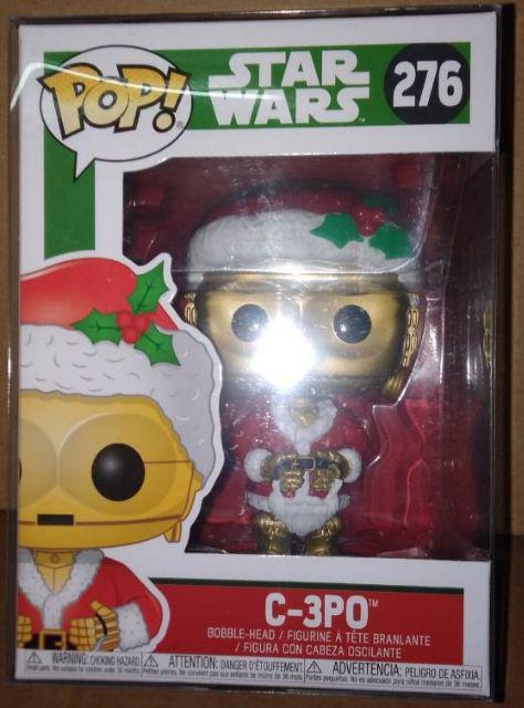 Funko Pop Star Wars 276 C-3PO Santa Christmas Holiday C3PO C 3PO Pop Vinyl 
