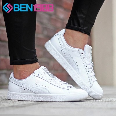 Puma Clyde Core L Foil Womenmen shoes white casual shoes Puma Clyde Core L Foil Womenmen shoes white casual shoes